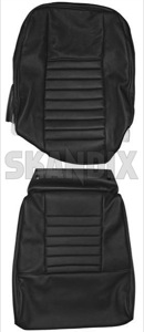 Upholstery Front seat Seat surface Back rest Vinyl Leather black Kit for one Seat  (1037810) - Volvo P1800 - 1800e p1800e upholstery front seat seat surface back rest vinyl leather black kit for one seat Own-label 308 266 308266 308 266 308 501 308501 308 501 309 522 309522 309 522 318 541 318541 318 541 319 542 319542 319 542 329 627 329627 329 627 335 633 335633 335 633 back backrest black cushion for front kit leather lower one rest seat seatback seats surface upper vinyl