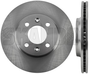 Brake disc Front axle 4002150 (1038008) - Saab 900 (-1993), 9000 - brake disc front axle brake rotor brakerotors rotors Own-label 2 additional and axle fits front info info  left note pieces please right