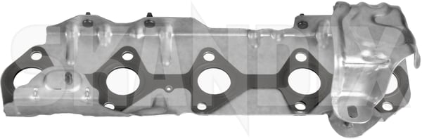 Gasket, Exhaust manifold 31319536 (1038152) - Volvo C30, S40, V50 (2004-), S60 (2011-2018), S80 (2007-), V40 (2013-), V40 CC, V60 (2011-2018) - Keywords: gasket exhaust manifold packning seal Own-label cylinderhead exhaust form gasket manifold