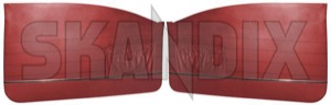 Interior door panel red Kit for both sides  (1038255) - Volvo 120 130 - covering covers door cards interior door panel red kit for both sides upholstery Own-label 409 236 409236 409 236 both drivers for kit left passengers red right side sides
