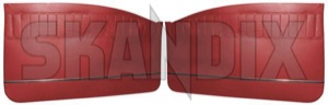 Interior door panel red Kit for both sides  (1038272) - Volvo 120 130 - covering covers door cards interior door panel red kit for both sides upholstery Own-label 432 597 432597 432 597 both drivers for kit left passengers red right side sides