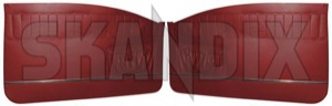 Interior door panel red Kit for both sides  (1038277) - Volvo 120 130 - covering covers door cards interior door panel red kit for both sides upholstery Own-label 420 532 420532 420 532 both drivers for kit left passengers red right side sides