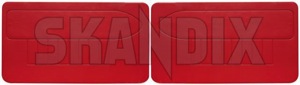 Interior door panel red Kit for both sides  (1038287) - Volvo PV - covering covers door cards interior door panel red kit for both sides upholstery Own-label 23 142 23142 23 142 both drivers for kit left passengers red right side sides