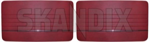 Interior door panel red Kit for both sides  (1038288) - Volvo PV - covering covers door cards interior door panel red kit for both sides upholstery Own-label 52 510 52510 52 510 both drivers for kit left passengers red right side sides