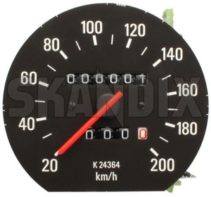 Speedometer km/ h 3544604 (1038321) - Volvo 200 - speedometer km h speedometer kmh tachometer Genuine 20 200 kmh km h