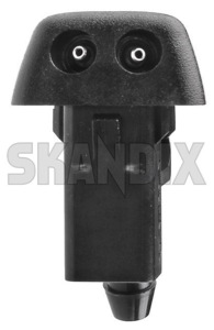 Nozzle, Windscreen washer left for Windscreen not heatable 31301519 (1038577) - Volvo S60 (2011-2018), S80 (2007-), V60 (2011-2018), V70 (2008-), XC60 (-2017), XC70 (2008-) - nozzle windscreen washer left for windscreen not heatable squirter jet nozzle window washer nozzle wiper washer nozzle Genuine cleaning double for heatable heated jet left not tb01 tb03 window windscreen