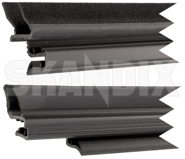 Window scraper, Side window for Driver side, rear inner 8663940 (1038616) - Volvo V70, XC70 (2008-) - Keywords: door glass trim rubber mouldings side window seal window scraper side window for driver side rear inner window shaft seal Genuine driver for inner rear side side