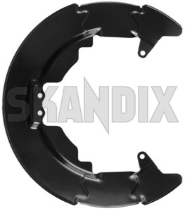 Splash panel, Brake disc fits left and right Front axle 30778890 (1038647) - Volvo C30, C70 (2006-), S40, V50 (2004-) - backing plate brake rotor brakerotors dust shields rotors splash guard splash panel brake disc fits left and right front axle Own-label 15 15inch 16 16inch 278 278mm 300 300mm and axle fits front inch left mm right