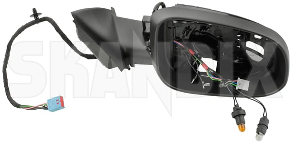 Outside mirror right 31218190 (1038770) - Volvo S40, V50 (2004-) - Keywords: outside mirror right Genuine actuator adjustment cap cover covering drive electric for glass hand heatable indicator left lefthand left hand lefthanddrive lens lens  lhd light memory mirror outside right sender thermo vehicles with without