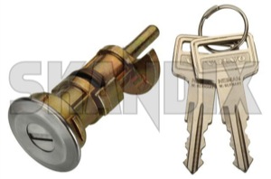 Lock set, Locking system 1246461 (1038847) - Volvo 200 - lock set locking system Genuine 2 for keys lid trunk with