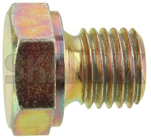 Screw plug M12 960629 (1038992) - Volvo 200, 700, 850, 900, S70, V70, V70XC (-2000) - closing screw closure screw filling screw locking screw screw plug m12 Genuine case crank m12 metric thread with