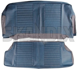 Upholstery Rear seat Seat surface Back rest blue Kit  (1039048) - Volvo 120 130 - upholstery rear seat seat surface back rest blue kit Own-label 431 596 431596 431 596 back backrest backseats bench blue cushion fond kit lower rear rearbench rearseats rest seat seatback seats surface upper