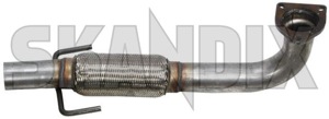Downpipe single tube flexible 32016351 (1039256) - Saab 9-3 (2003-) - downpipe single tube flexible exhaust pipe header pipe Own-label flexible single tube