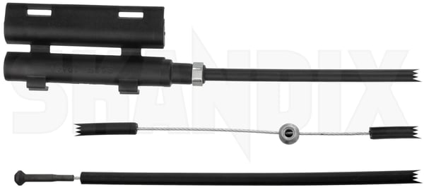 Hood Release Cable 12793104 (1039584) - Saab 9-3 (2003-) - Keywords: bonnet cables bonnet unlocking wires bowden cable hood release cable wire box Genuine 