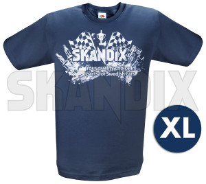 T-Shirt SKANDIX Logo Racing XL  (1039655) - universal  - hemden shirts t shirt skandix logo racing xl tshirt skandix logo racing xl Hausmarke 1/2 12 1 2 aermellaenge bedruckt blau blauer logo racing rundhals skandix xl