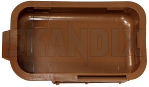 Door handle recess front right rear right brown 1246124 (1039678) - Volvo 200 - armrestrecess door handle recess front right rear right brown doorgriprecess dooropenerrecess doorpanelrecess grip recess inside door puller Genuine brown front rear right