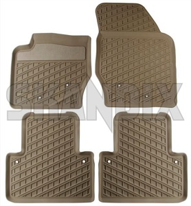 Floor accessory mats Rubber brown consists of 4 pieces 31307314 (1039693) - Volvo XC90 (-2014) - floor accessory mats rubber brown consists of 4 pieces Genuine 4 5 7 brown consists cx1x drive for four hand left lefthand left hand lefthanddrive lhd of pieces rubber vehicles