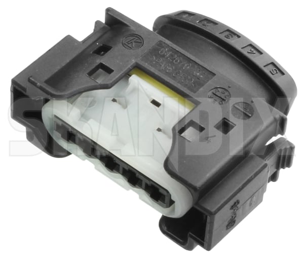 Plug housing 30682573 (1039850) - Volvo C30, C70 (2006-), S40, V50 (2004-), S80 (2007-), V70, XC70 (2008-), XC60 (-2017) - Keywords: plug housing Genuine 5 5terminal harness harness  isolated terminal turbocharger wiring