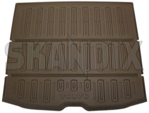 Trunk mat brown Synthetic material 39851595 (1039920) - Volvo XC60 (-2017) - trunk mat brown synthetic material Genuine bowl brown gx1x mat material plastic synthetic
