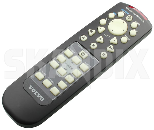 Fernbedienung, Multimediasystem 8662260 (1039925) - Volvo S80 (-2006), XC90 (-2014) - Keywords: cross country dvd fernbedienung fernbedienung multimediasystem multimedia s80 steuerung tv xc90 Original entertainment executive fahrzeuge fuer kopfstuetze mit modell rear rse seat