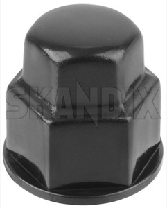 Cap, Wheel bold  (1039929) - universal  - bolts cap wheel bold head caps lug nuts covers protective caps screws trim Own-label 19 black material mm plastic synthetic