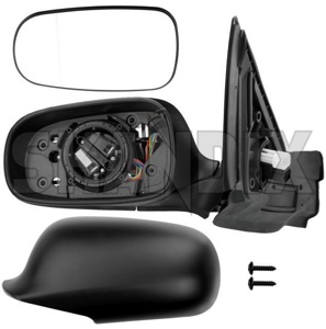 Outside mirror left  (1039933) - Saab 9-5 (-2010) - outside mirror left Own-label actuator adjustment angle automatic be cap cover covering dipswitch electric electronically foldable folding for glass heatable left memory mirror motor outside painted to wide with without