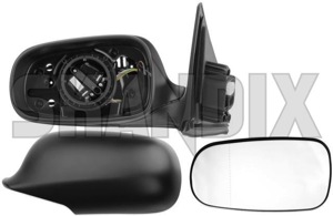 Outside mirror left  (1039936) - Saab 9-3 (2003-) - outside mirror left Own-label actuator adjustment automatic be cap cover covering dipswitch electric electronically foldable folding for glass heatable left memory mirror motor outside painted to with without