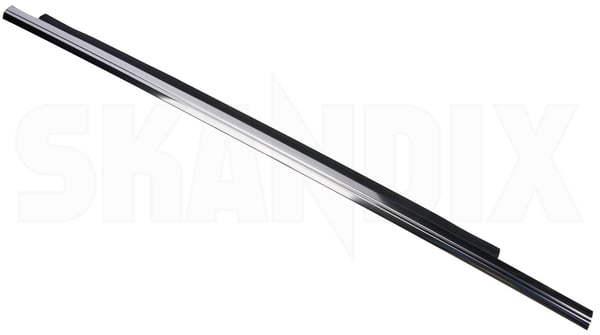 Trim moulding, Glas Side window, door front right polished Aluminium 1392764 (1040331) - Volvo 700 - ОЕ-Numbers: 1268090, 1392011 - Keywords: trim moulding glas side window door front right polished aluminium window scraper Genuine aluminium door front polished right side window window