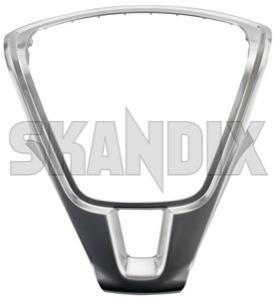 SKANDIX Shop Volvo Ersatzteile: Abdeckung, Lenkrad 3-Speichen chrom  seidenmatt 31390459 (1040370)