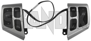 Schalter, Multifunktionslenkrad silber 12801607 (1040465) - Saab 9-3 (2003-) - 93 93 9 3 bedienschalter bedientasten knoepfe lenkradknoepfe lenkradschalter lenkradtasten schalter multifunktionslenkrad silber tasten Original silber silberner