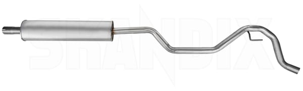 Front silencer 32016563 (1040537) - Saab 9-3 (2003-) - ОЕ-Numbers: 12804375, 32019389 - Keywords: front silencer muffler mufler Own-label clamp pipe without