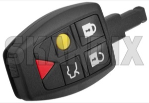 Remote control, Locking system 30772194 (1040759) - Volvo C30, C70 (2006-), S40, V50 (2004-) - electronic lock key keyless entry system lock remote central locking remote control locking system rke rks Genuine activated battery be by electronics for handheld hand held keyless locking must only software system transmitter vehicles with without
