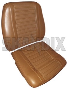 Upholstery Front seat Seat surface Back rest Vinyl brown Kit for one Seat  (1040776) - Volvo 120, 130, 220 - upholstery front seat seat surface back rest vinyl brown kit for one seat Own-label 425 552 425552 425 552 425 425b552 425b 552 519 555 519555 519 555 back backrest brown cushion for front kit lower one rest seat seatback seats surface upper vinyl