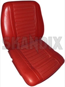 Upholstery Front seat Seat surface Back rest Vinyl red Kit for one Seat  (1040795) - Volvo 120 130 - upholstery front seat seat surface back rest vinyl red kit for one seat Own-label 434 636 434636 434 636 back backrest cushion for front kit lower one red rest seat seatback seats surface upper vinyl
