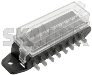 Fuse box  (1040814) - universal  - fuse box fuse holders fuses strips fusestrip Own-label 120 120mm 27 27mm 37 37mm 8 fuses mm without