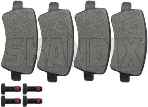 Brake pad set Rear axle 32300259 (1041236) - Volvo V60 (2011-2018) - brake pad set rear axle Own-label axle bolt brake caliper canada for non rear rk03 solid usa vented with without