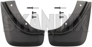 Mud flap rear Kit for both sides 31269669 (1041264) - Volvo V40 (2013-) - mud flap rear kit for both sides Genuine addon add on both drivers except for kit left material model passengers rdesign r design rear right side sides with