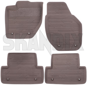 Floor accessory mats Rubber brown consists of 4 pieces 9124262 (1041271) - Volvo V40 (2013-), V40 CC - floor accessory mats rubber brown consists of 4 pieces Genuine 4 bowl brown consists drive for four hand left lefthand left hand lefthanddrive lhd mat of p13x pieces rubber vehicles