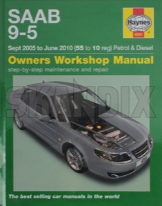 Repair shop manual English  (1041319) - Saab 9-5 (-2010) - manual manuals repair book repair books repair shop manual english Own-label 9781785213045 english
