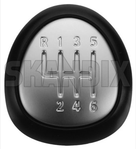 Symbol, Shift knob cap 55566207 (1041688) - Saab 9-3 (2003-) - symbol shift knob cap Genuine for knob leather shift vehicles with