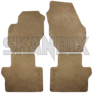 Floor accessory mats Textile brown consists of 4 pieces 31267618 (1041874) - Volvo S80 (2007-) - floor accessory mats textile brown consists of 4 pieces Genuine 2x1x 4 brown cloth consists drive fabric flat fleece for four hand left lefthand left hand lefthanddrive lhd mat of pieces textile vehicles woven