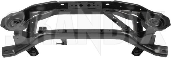 Axle carrier 31360209 (1042023) - Volvo C30, S40, V50 (2004-) - ОЕ-Numbers: 30639912, 30666797, 30681641, 30683069, 30683796, 30736423, 31212540, 31212693, 31277081, 31329284 - Keywords: axle carrier axlecarrier axlemember crossmember member subframe Own-label axle canada comfort dynamic efficiency for model rear usa without