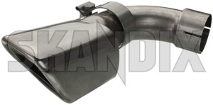 Exhaust pipe exposed Tailpipe polished Stainless steel 30758152 (1042153) - Volvo S60 (2011-2018), V60 (2011-2018) - exhaust pipe exposed tailpipe polished stainless steel Genuine 65 65mm angular exposed for mm polished rdesign r design stainless steel tailpipe vehicles without