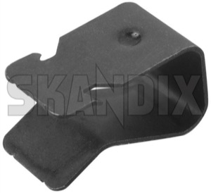 Clip, Windshield cowl panel 30763783 (1042755) - Volvo S60 (-2009), V70 P26 (2001-2007), XC70 (2001-2007), XC90 (-2014) - clip windshield cowl panel water drainage windscreen scuttle covers wiper mechanism covers Genuine clamp clip spring steel