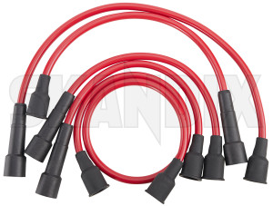 Ignition cable kit red old style 275661 (1043035) - Volvo P1800, P1800ES - 1800e ignition cable kit red old style p1800e Own-label cable iginition old plug plug  red style with