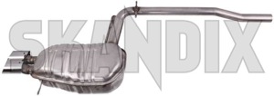 Sports silencer rear 31255382 (1043104) - Volvo XC90 (-2014) - sports silencer rear Genuine clamp double double  exposed pipe rear straight tailpipe without