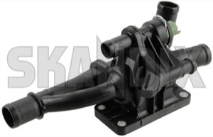 Thermostat, Coolant 31492537 (1043107) - Volvo C30, S40 (2004-), S40, V50 (2004-), S60, V60 (2011-2018), S80 (2007-), V40 (2013-), V40 CC, V50, V70 (2008-) - thermostat coolant Own-label housing seal sender thermo with