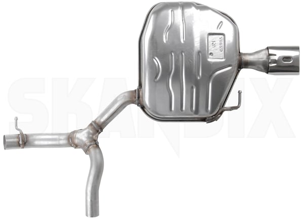 Rear Silencer 31461158 (1043109) - Volvo S80 (2007-), V70 (2008-), XC70 (2008-) - ОЕ-Numbers: 31274015, 31336800, 31336937 - Keywords: end silencer muffler mufler rear silencer Own-label apron body exhaust for left oval pipes rear single single sport sr02 two vehicles with without