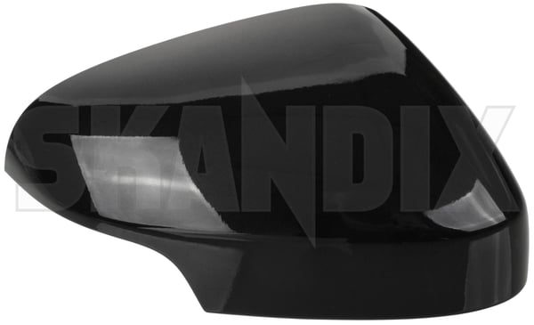 Cover cap, Outside mirror right black 39998690 (1043166) - Volvo C70 (2006-), S40, V50 (2004-) - ОЕ-Numbers: 39987560 - Keywords: cover cap outside mirror right black mirrorblinds mirrorcovers Genuine 019 black painted right