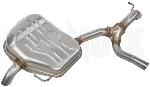 Rear Silencer 31338505 (1043213) - Volvo V70, XC70 (2008-) - ОЕ-Numbers: 30778991, 31336903, 82046713 - Keywords: end silencer muffler mufler rear silencer Genuine except for hidden left model rdesign r design rear tailpipe